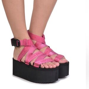 Moschino Pink Platforms Sandals